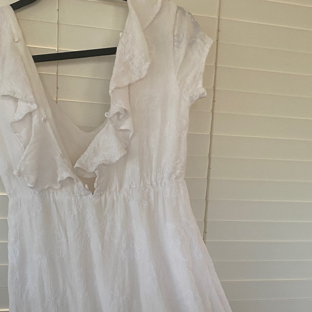 Amuse Society White Ruffled Maxi Dress - Picture 8 of 12